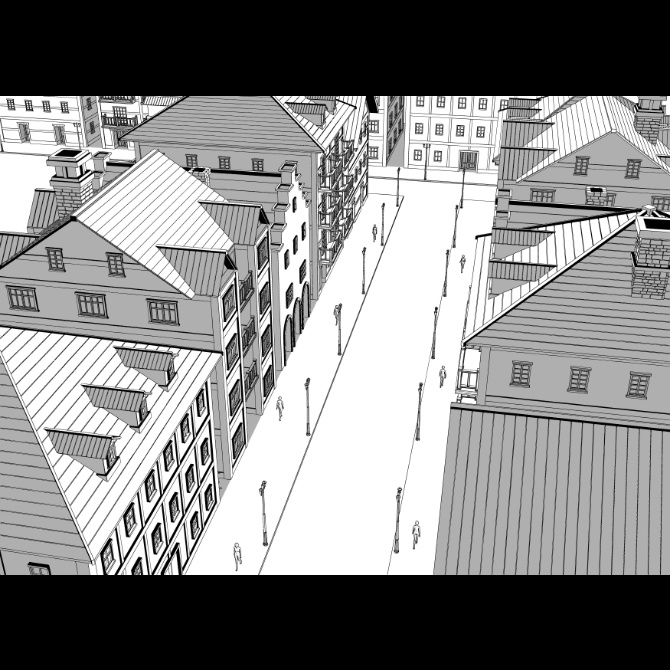 中世の街並み1 Medieval Cityscape 1