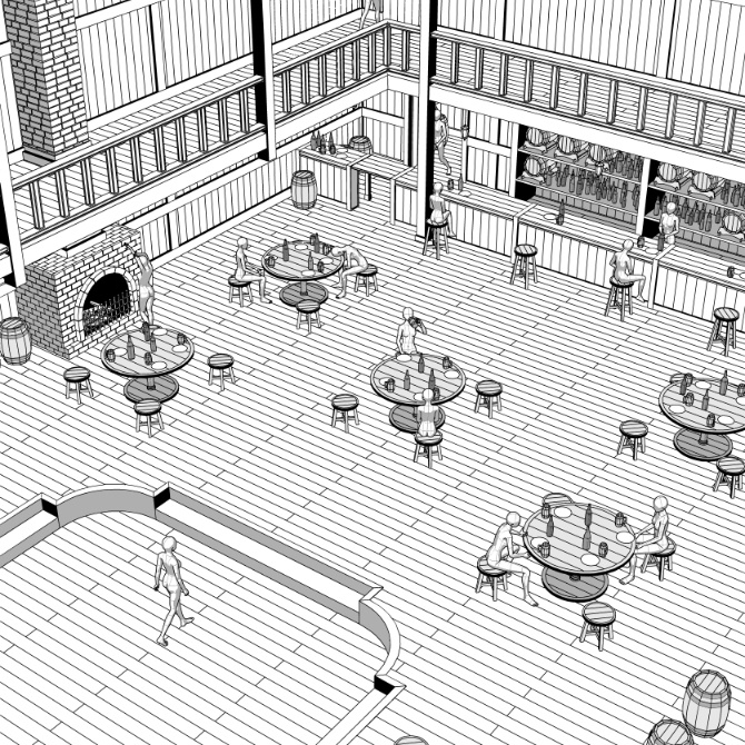 中世の酒場1 Medieval Tavern 1