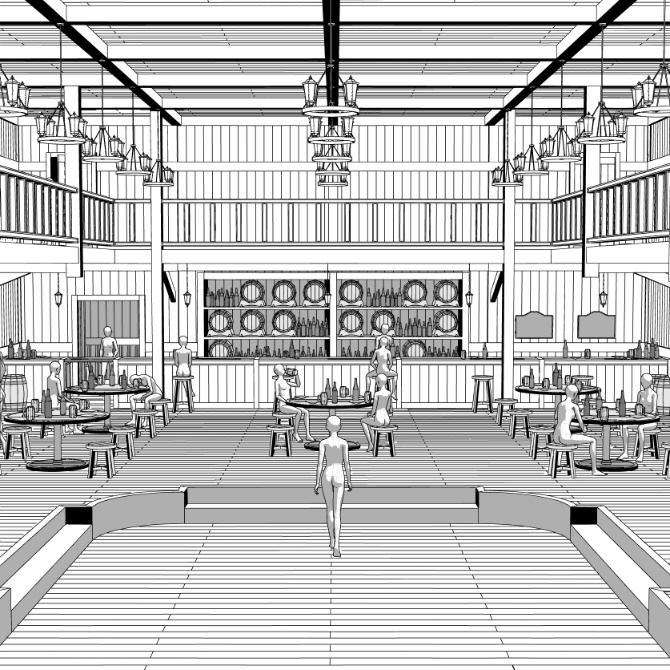 中世の酒場1 Medieval Tavern 1