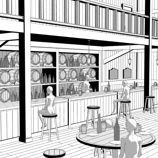 中世の酒場1 Medieval Tavern 1