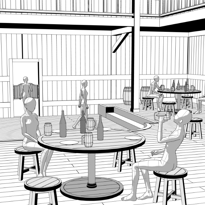 中世の酒場1 Medieval Tavern 1