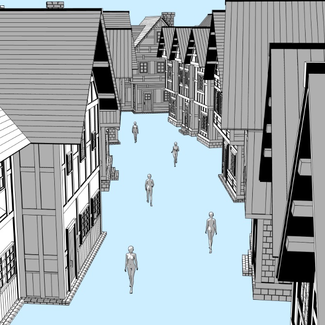 中世の街1 Medieval Town 1