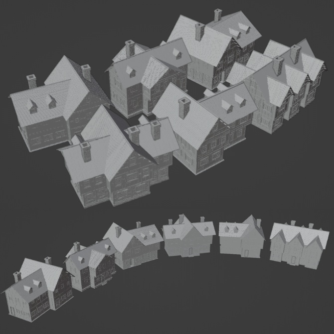 中世の街1 Medieval Town 1