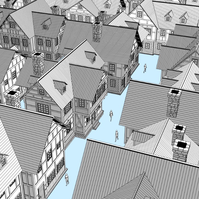 中世の街1 Medieval Town 1