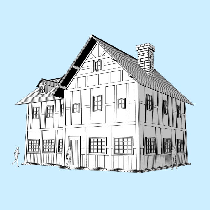 中世の家6 Medieval House 6