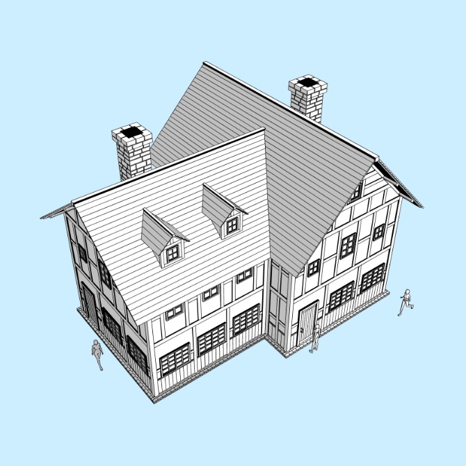 中世の家6 Medieval House 6