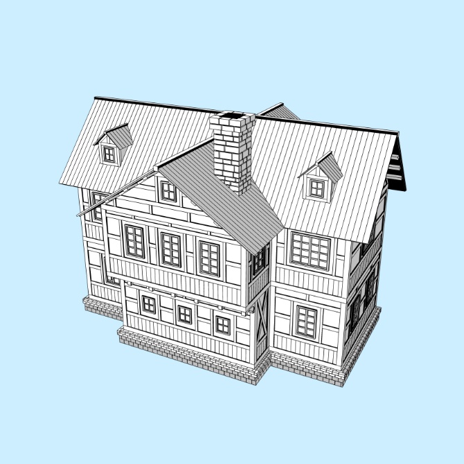 中世の家7 Medieval House 7