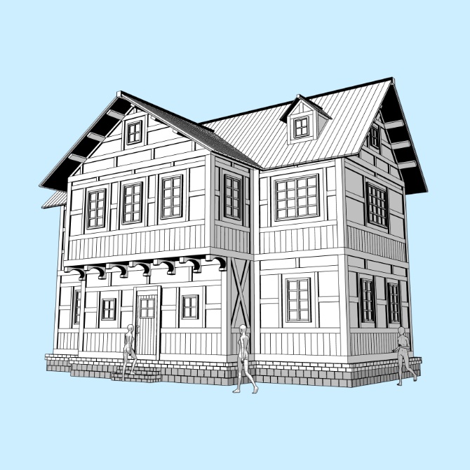 中世の家7 Medieval House 7