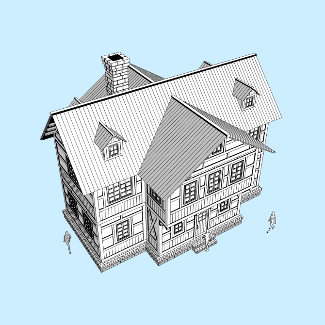 中世の家7 Medieval House 7