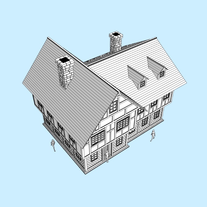 中世の家8 Medieval House 8