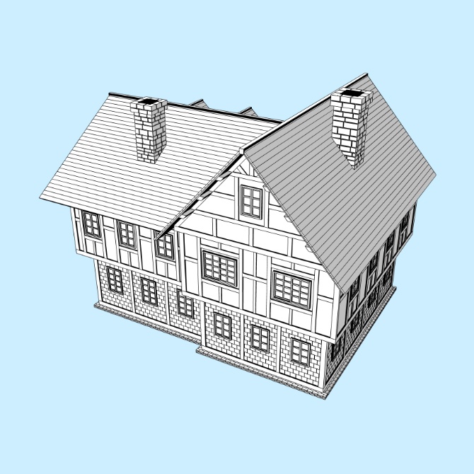 中世の家8 Medieval House 8