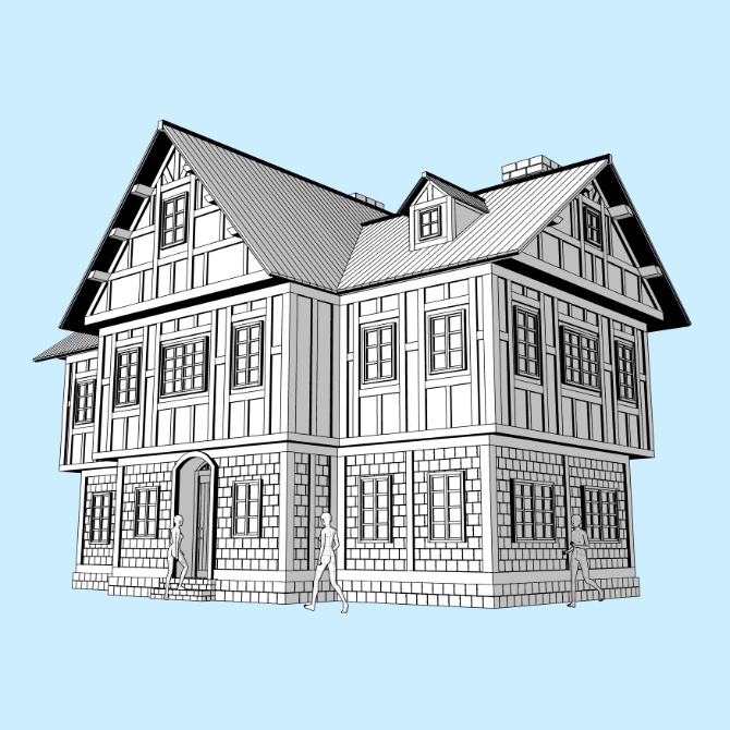 中世の家9 Medieval House 9