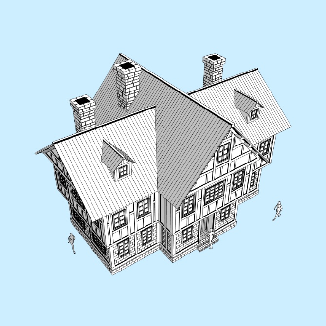 中世の家9 Medieval House 9