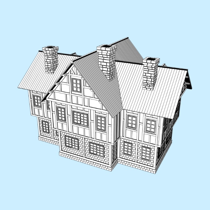 中世の家9 Medieval House 9