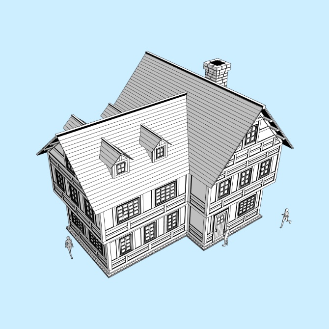 中世の家10 Medieval House 10