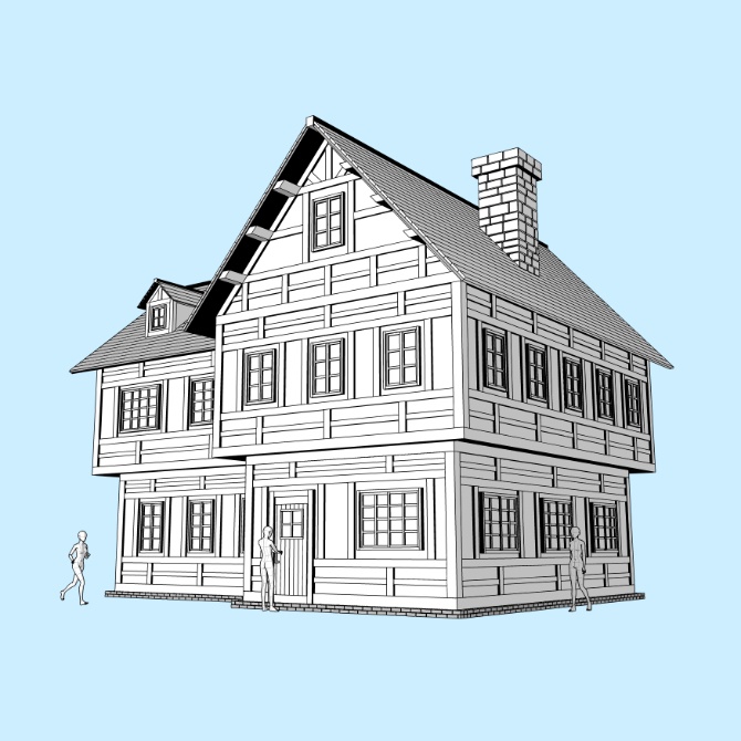 中世の家10 Medieval House 10