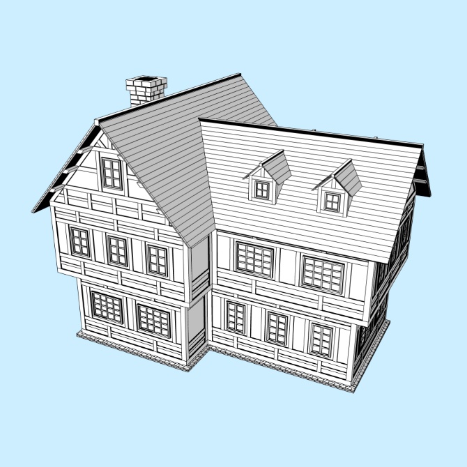 中世の家10 Medieval House 10