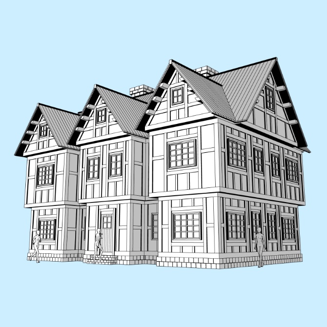 中世の家11 Medieval House 11