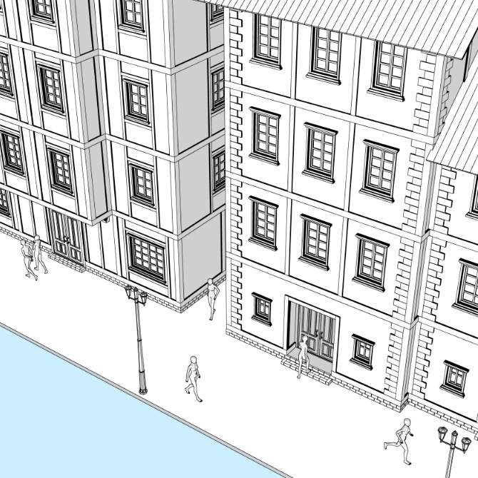 【3D素材】中世の街並み2【cs3o】