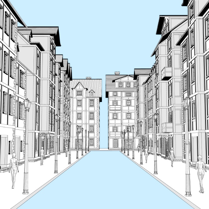 【3D素材】中世の街並み2【cs3o】