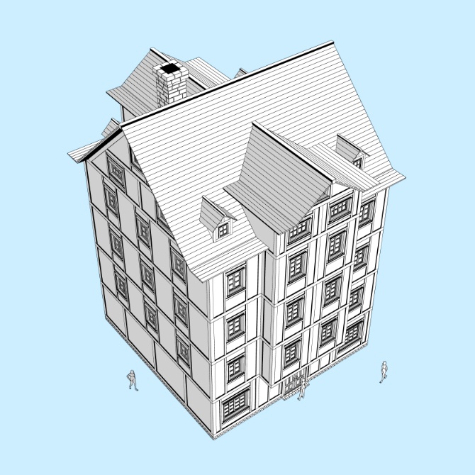 【3D素材】中世の屋敷9【cs3o】