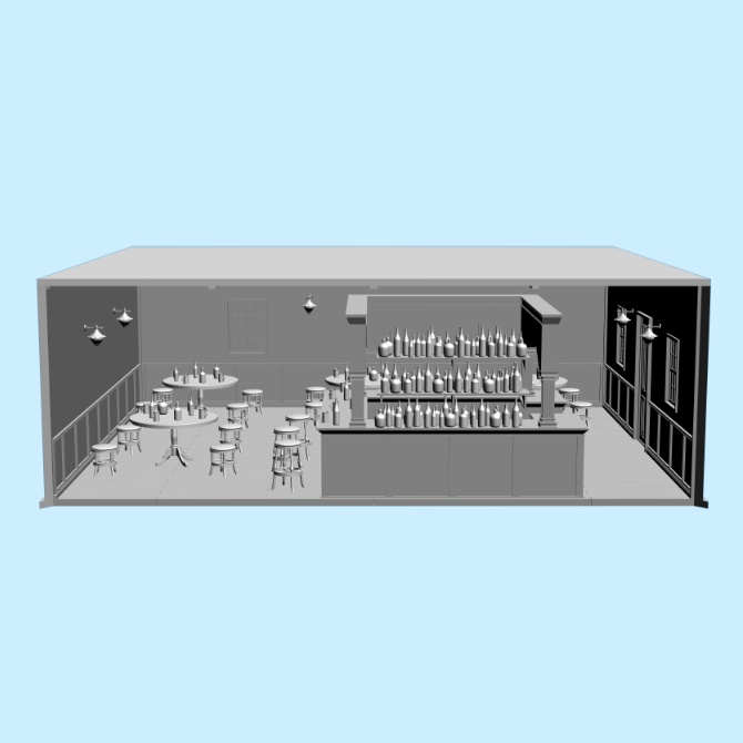 【3D素材】中世の酒場4【cs3o】