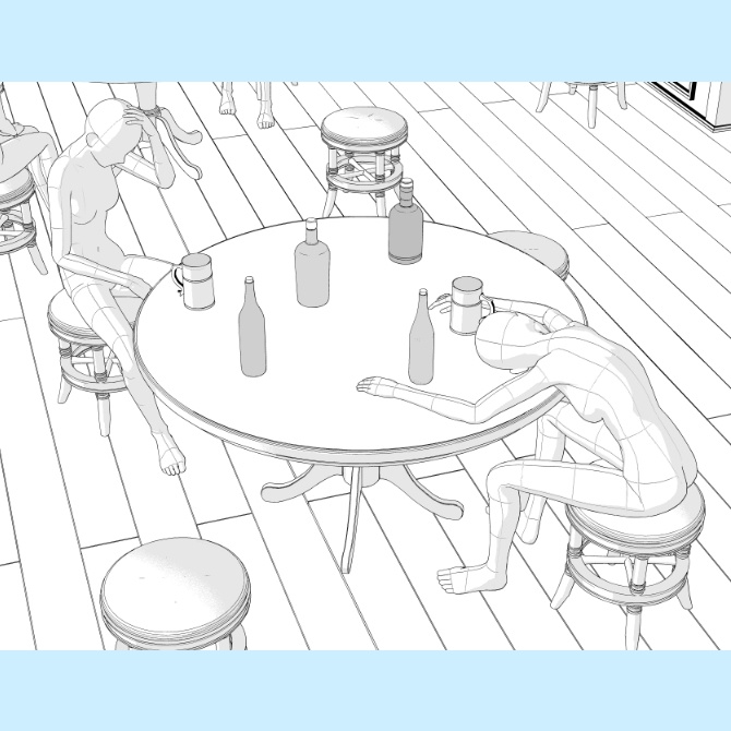 【3D素材】中世の酒場4【cs3o】