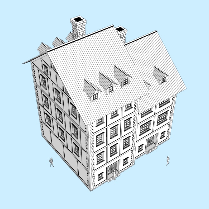 【3D素材】中世の屋敷10【cs3o】