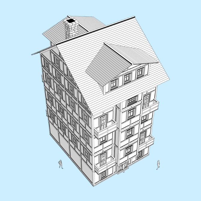 【3D素材】中世の屋敷11【cs3o】