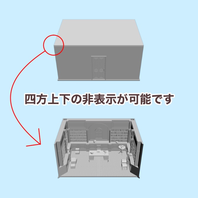 【3D素材】中世の書斎1【cs3o】