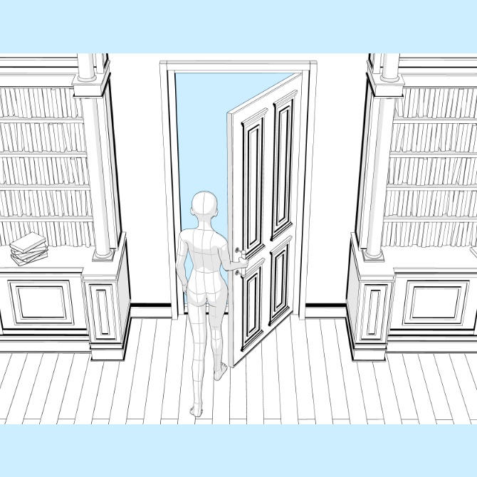 【3D素材】中世の書斎1【cs3o】