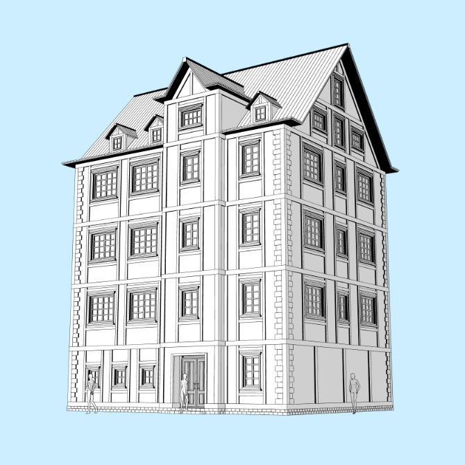 【3D素材】中世の屋敷12【cs3o】