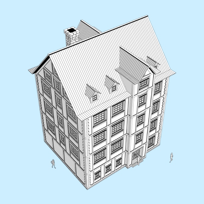 【3D素材】中世の屋敷12【cs3o】
