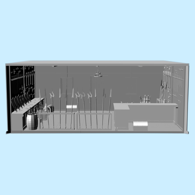 【3D素材】中世の武器屋1【cs3o】
