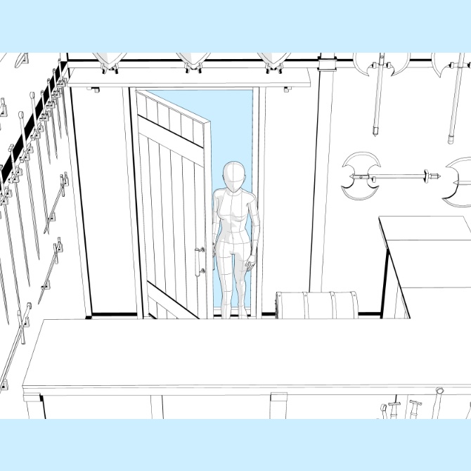 【3D素材】中世の武器屋1【cs3o】