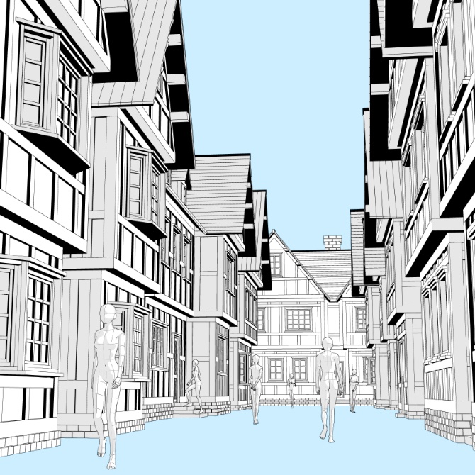 【3D素材】西洋の街2【cs3o】