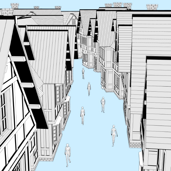 【3D素材】西洋の街2【cs3o】