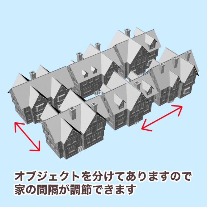 【3D素材】西洋の街2【cs3o】