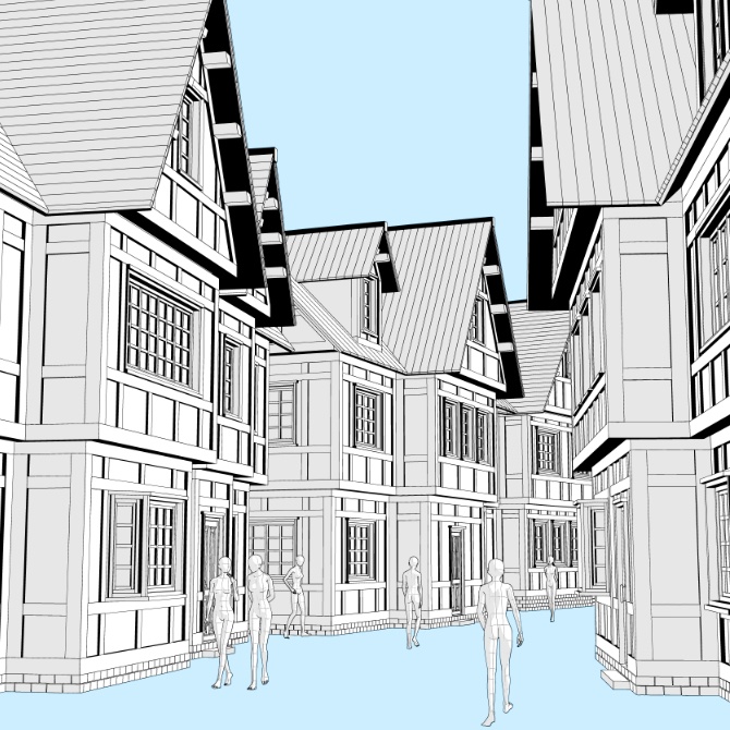 【3D素材】西洋の街2【cs3o】