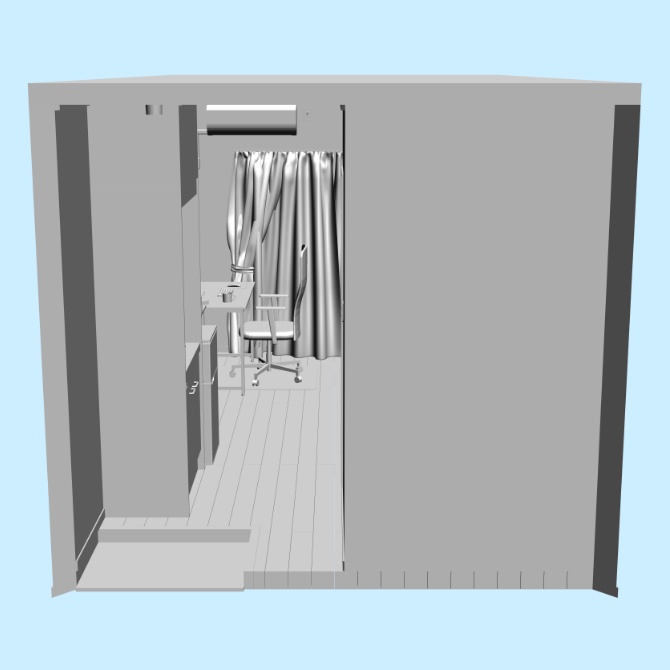 【3D素材】洋室5.5帖1R【cs3o】