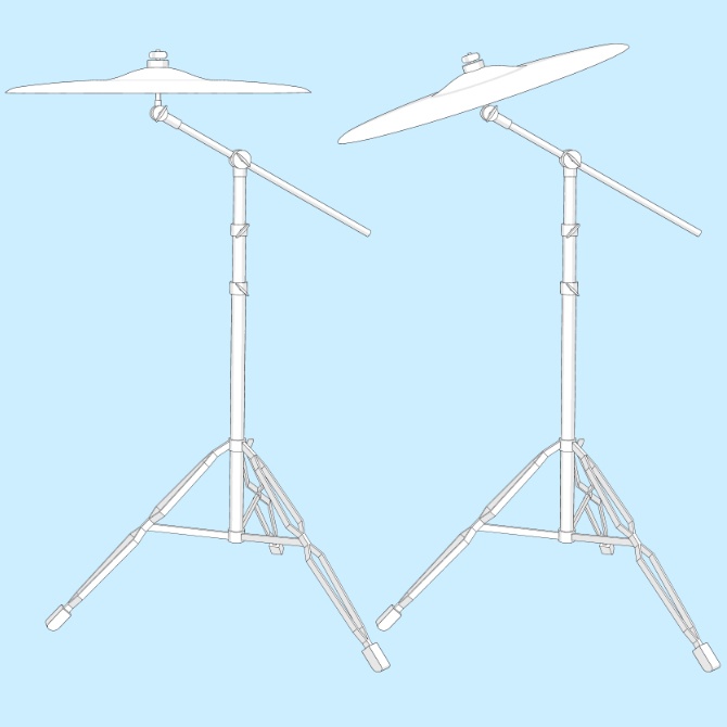 【3D素材】ドラムセット1【cs3o】