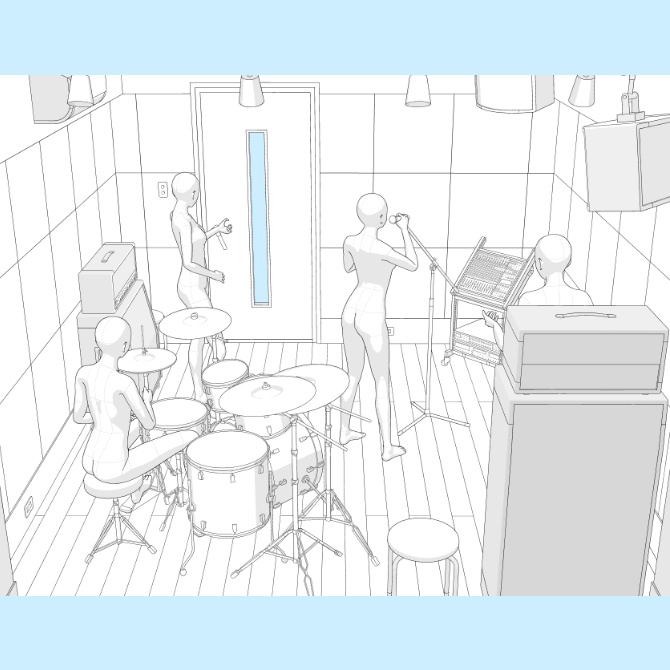【3D素材】音楽スタジオ1【cs3o】