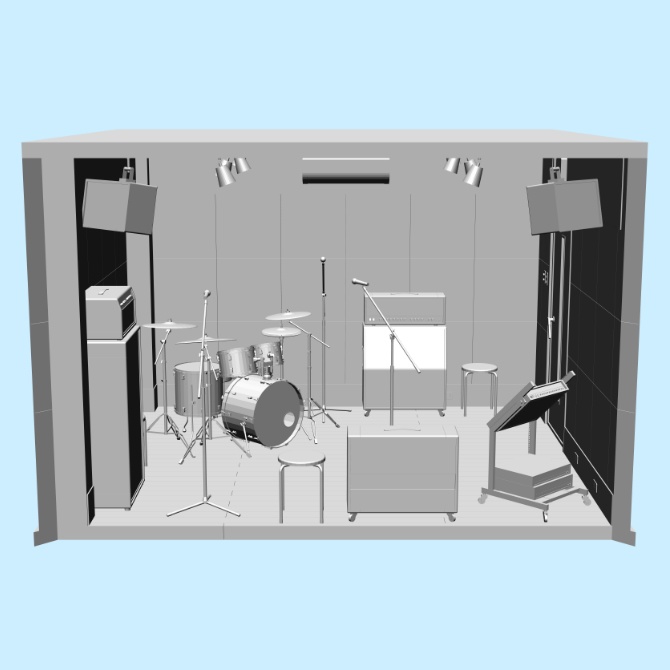 【3D素材】音楽スタジオ1【cs3o】