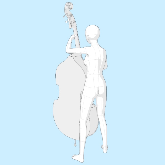 【3D素材】ウッドベース1【cs3o】