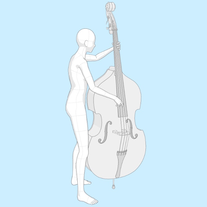 【3D素材】ウッドベース1【cs3o】