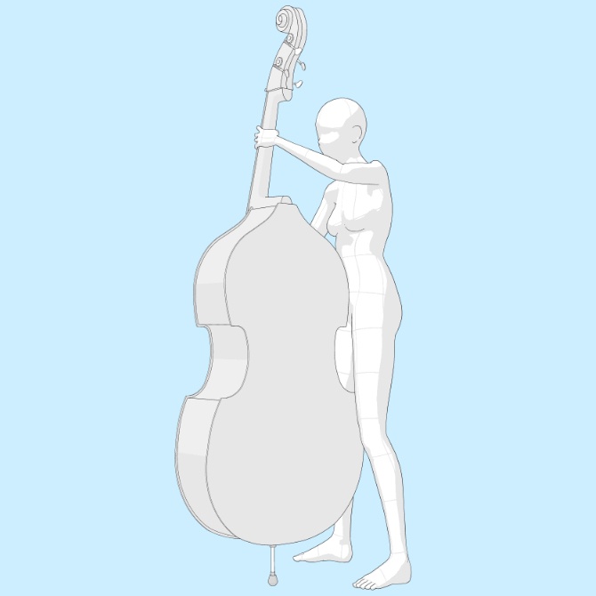 【3D素材】ウッドベース1【cs3o】