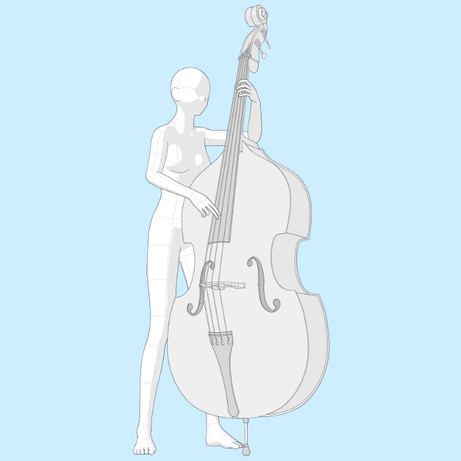 【3D素材】ウッドベース1【cs3o】