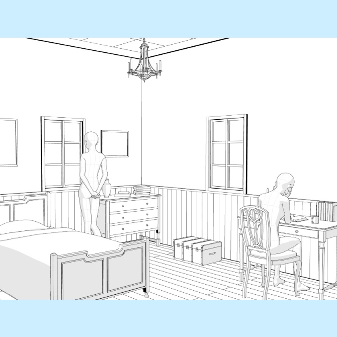 【3D素材】西洋の部屋4【cs3o】