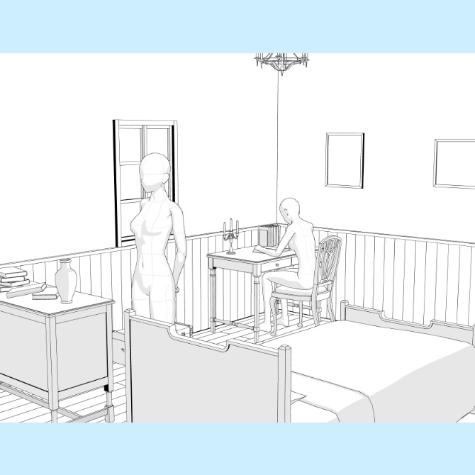 【3D素材】西洋の部屋4【cs3o】