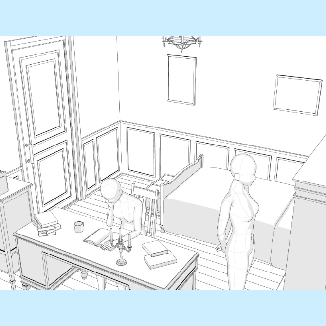 【3D素材】西洋の部屋6【cs3o】